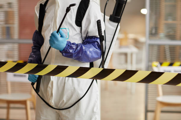 Professional Biohazard Cleanup technician working in Barnstead, NH